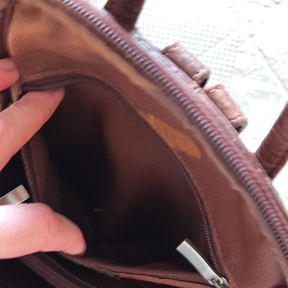 Osgoode Marley small brown leather backpack Minimalist Normcore Collegiate